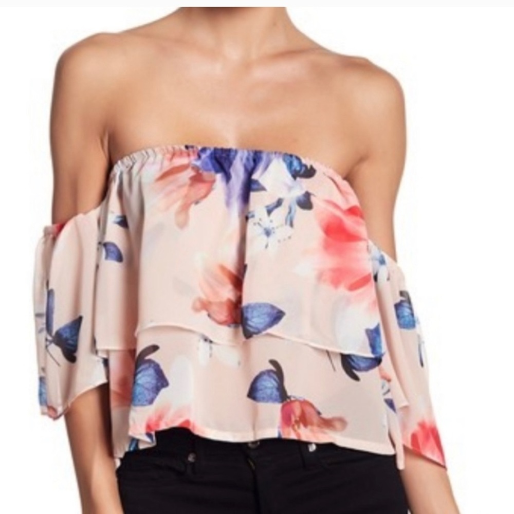 Yumi Kim Floral Ruffle Blouse